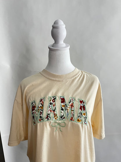 Mama embroidered - Bow t-shirt