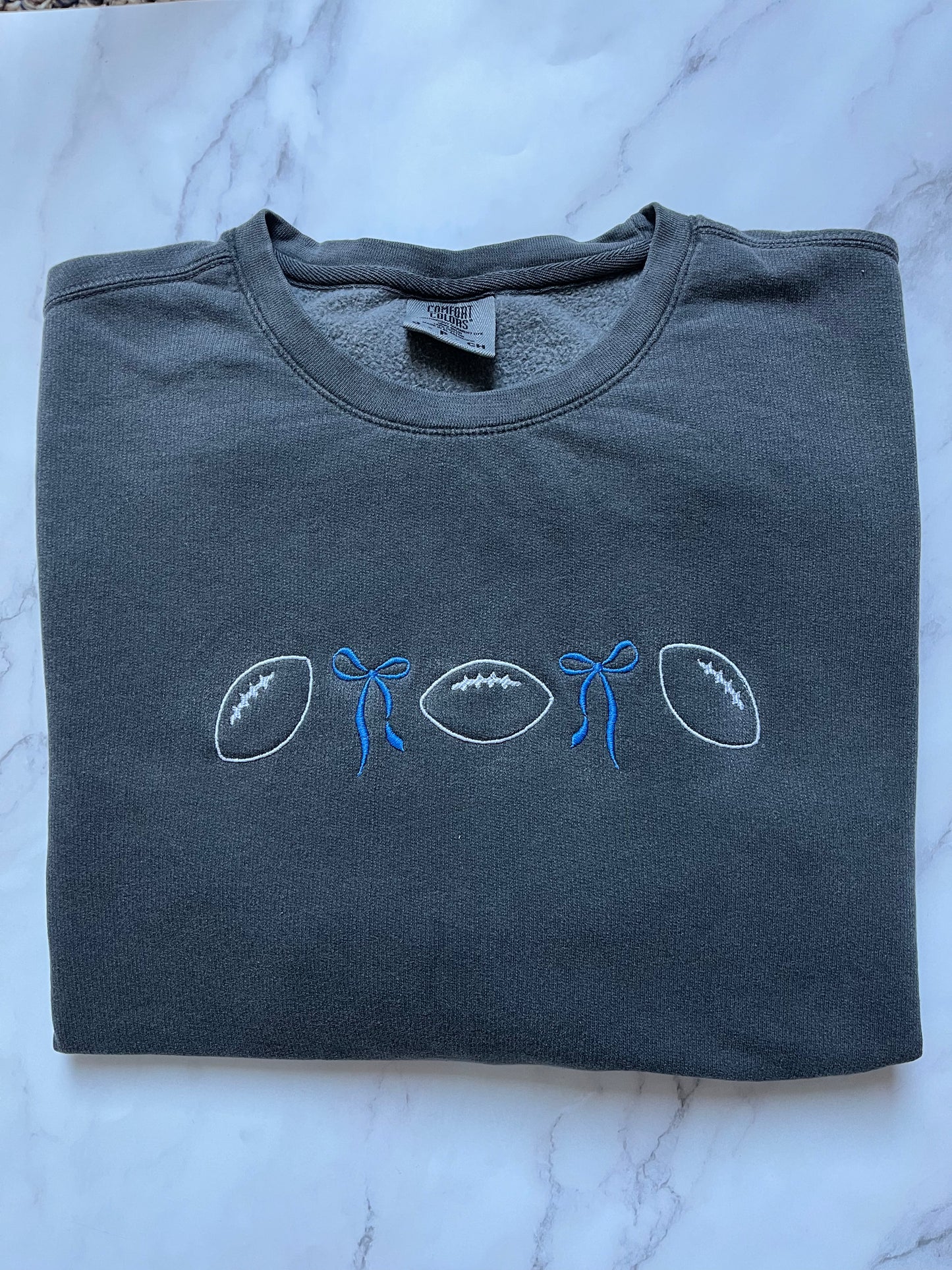 Women's Football and bows Sweatshirt