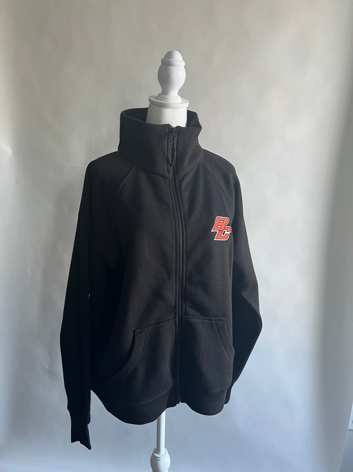 Byron Center Bulldogs Football Sweatshirt Zip up Black