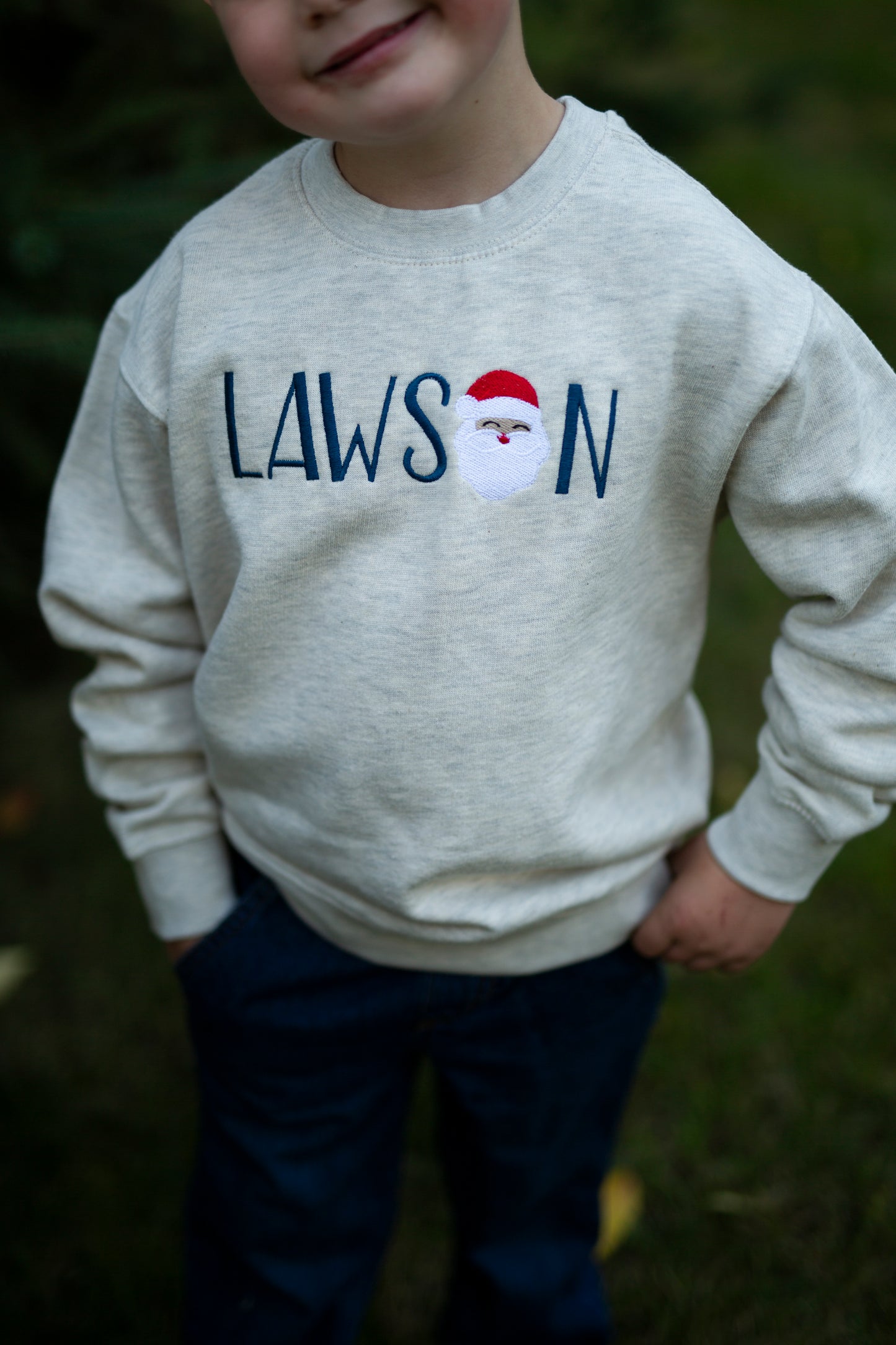 Personalized Kids Christmas Sweatshirt