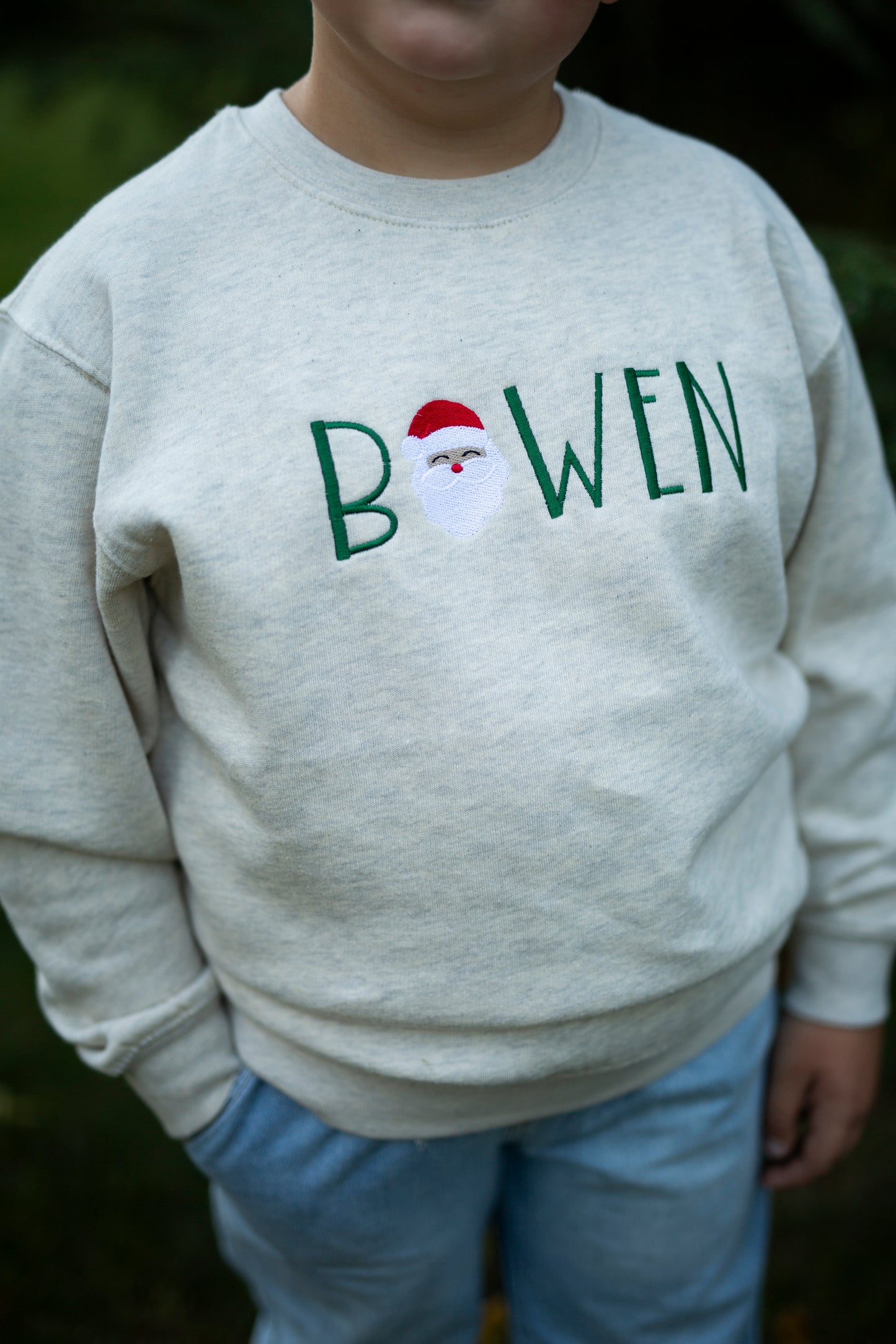 Personalized Kids Christmas Sweatshirt
