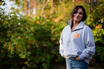 Pumpkin 1/2 Zip Sweatshirt