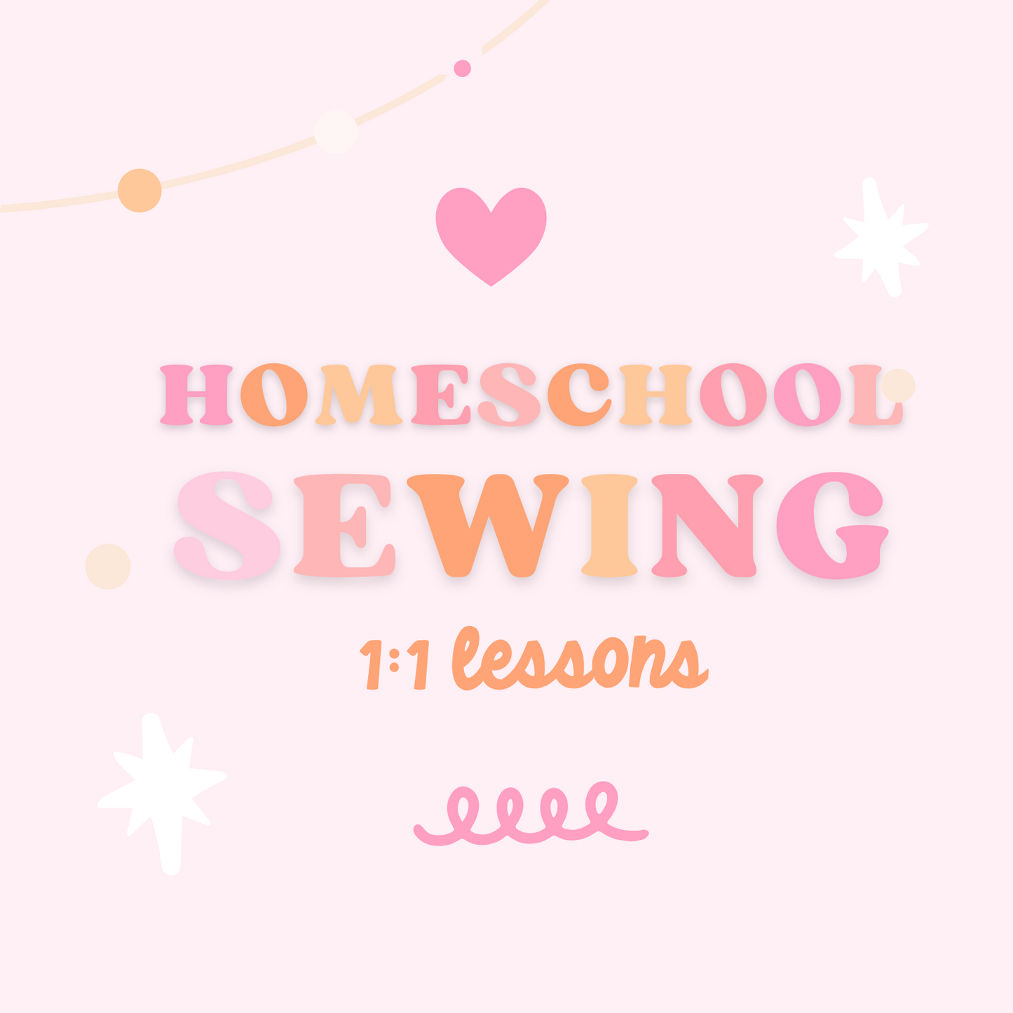 1:1 HOMESCHOOL SEWING MACHINE LESSONS