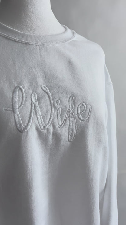 Wife Sweatshirt - Bright White