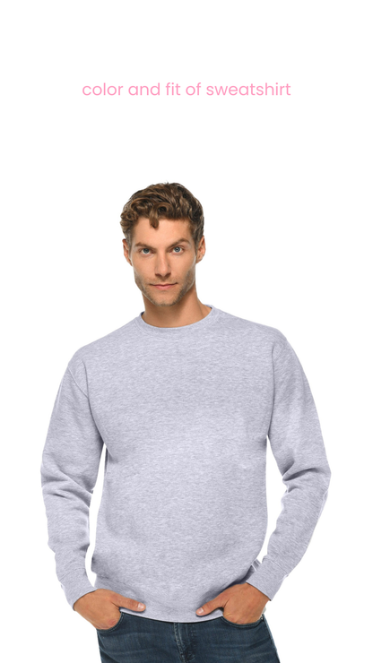 Embroidered King of Spades Sweatshirt - Gray
