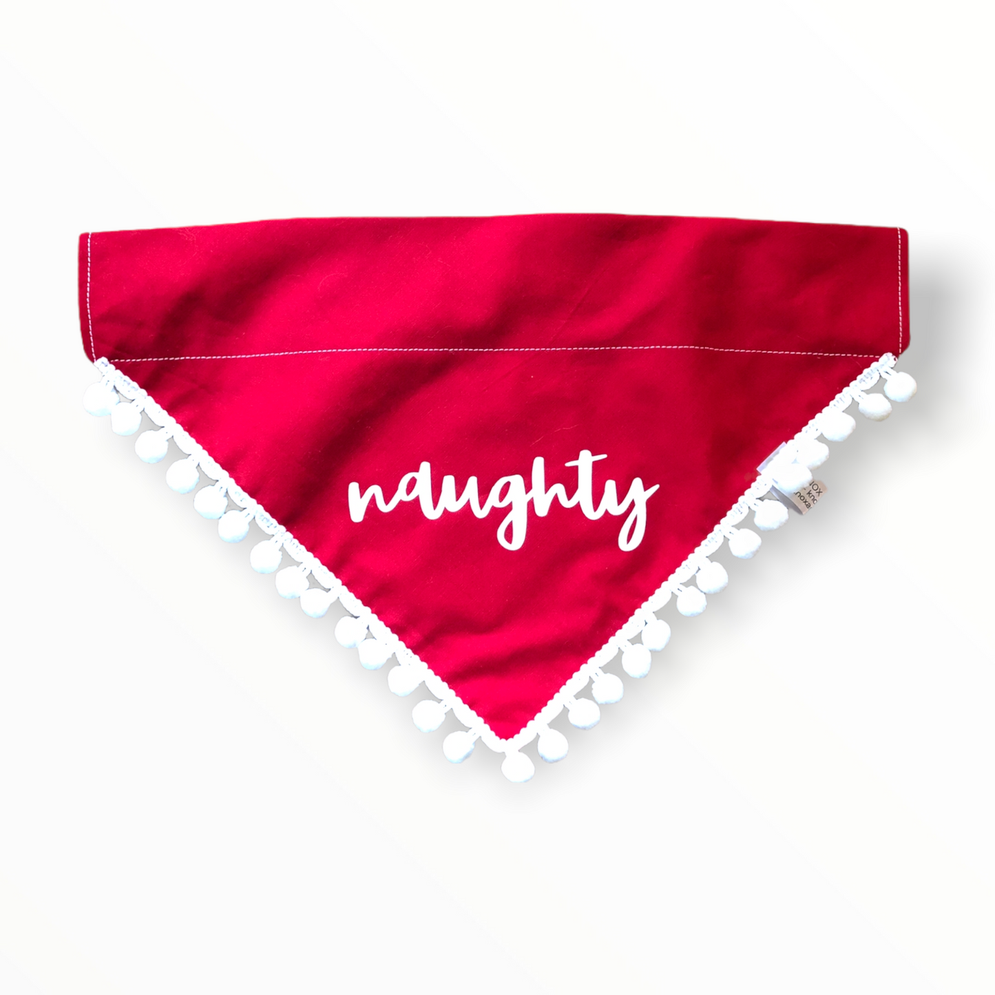 Red Naughty dog bandana