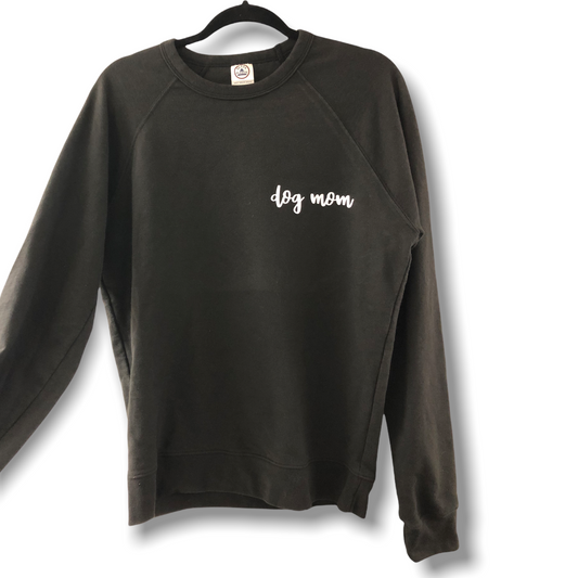 Dog mom cursive sweatshirt